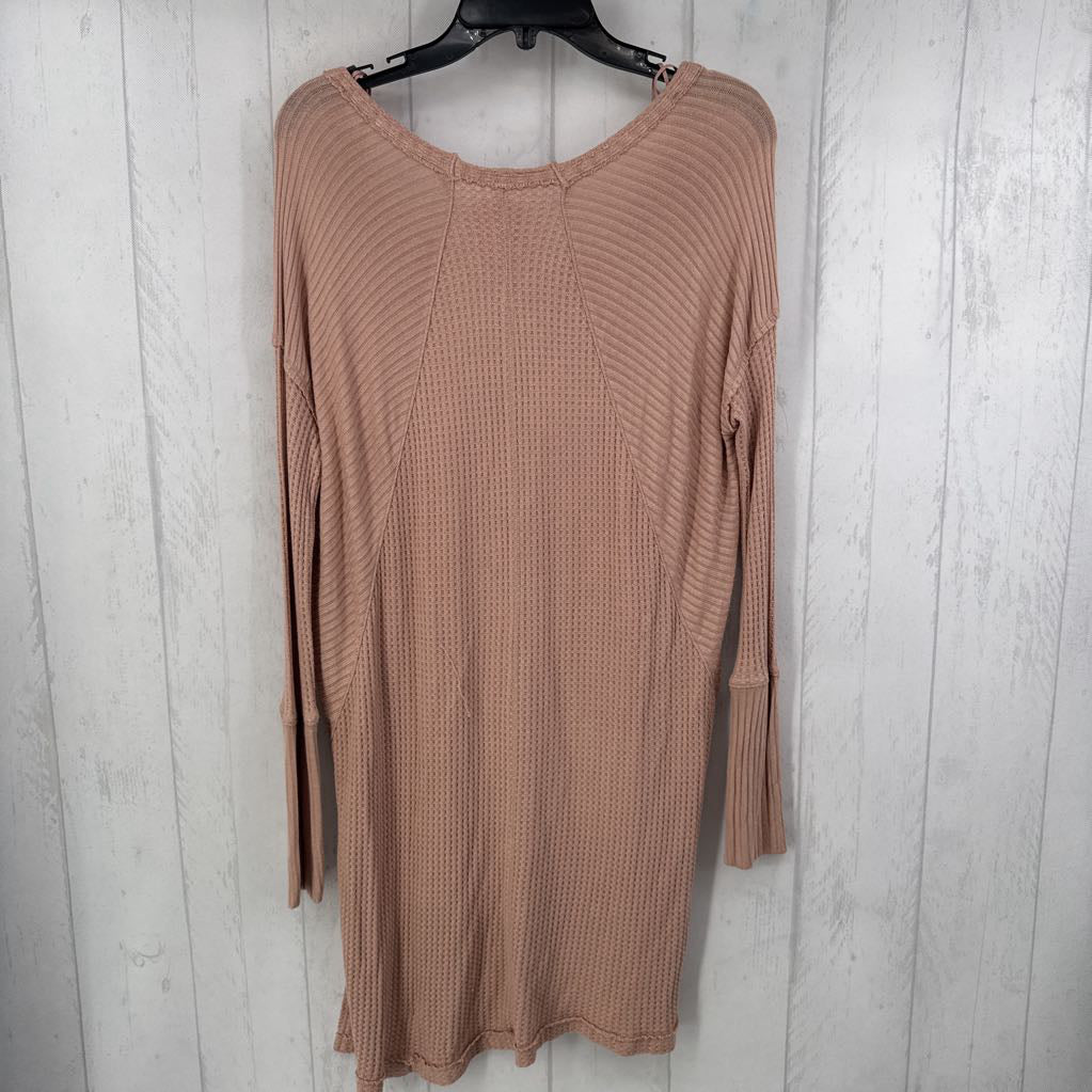 M waffle knit dolman slv tunic