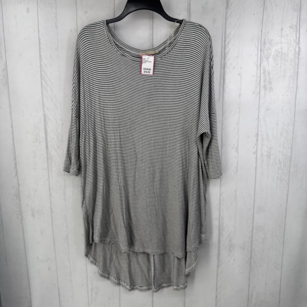 M striped dolman slv tunic