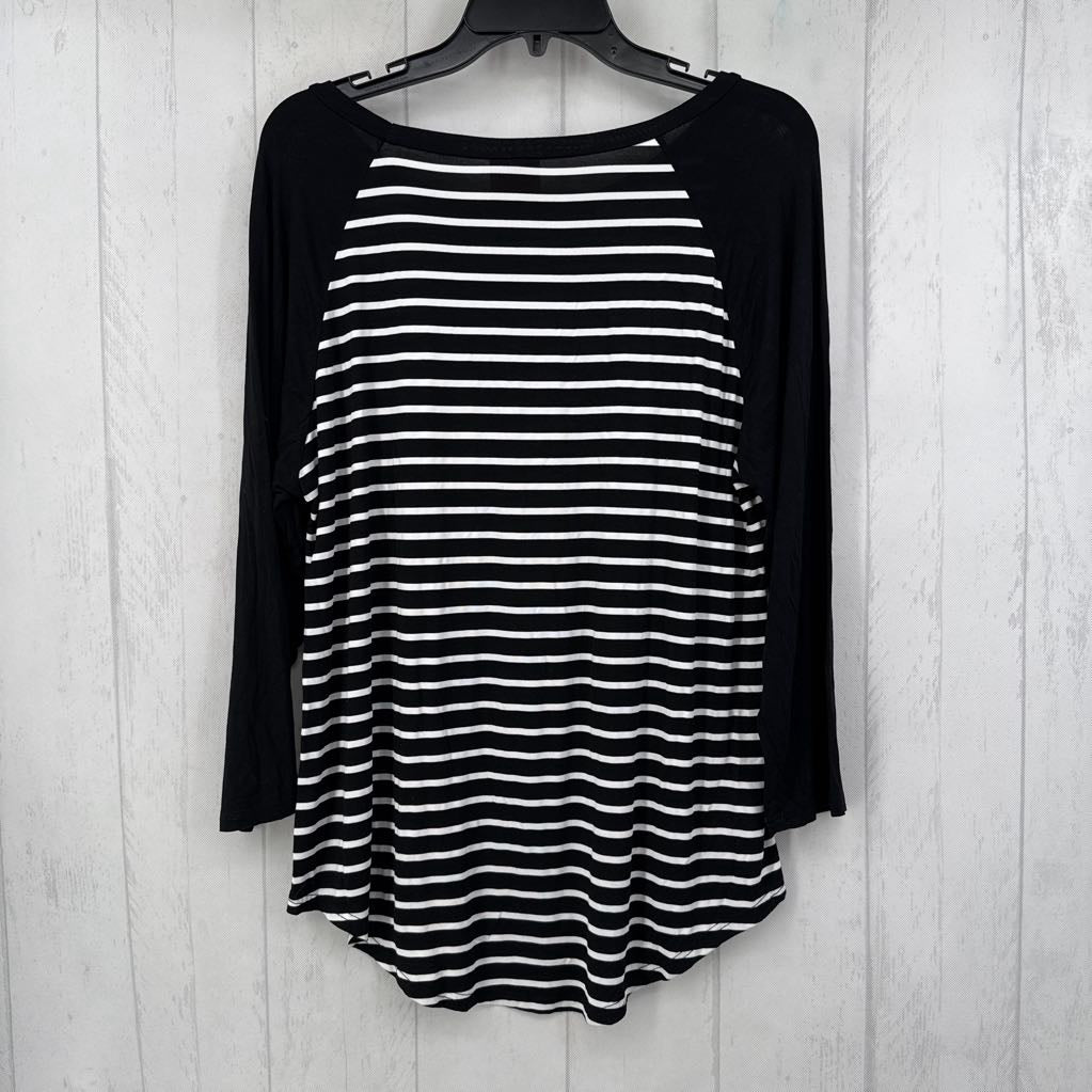 XL l/s stripe top