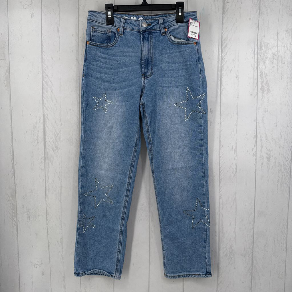 3 star embellished jeans