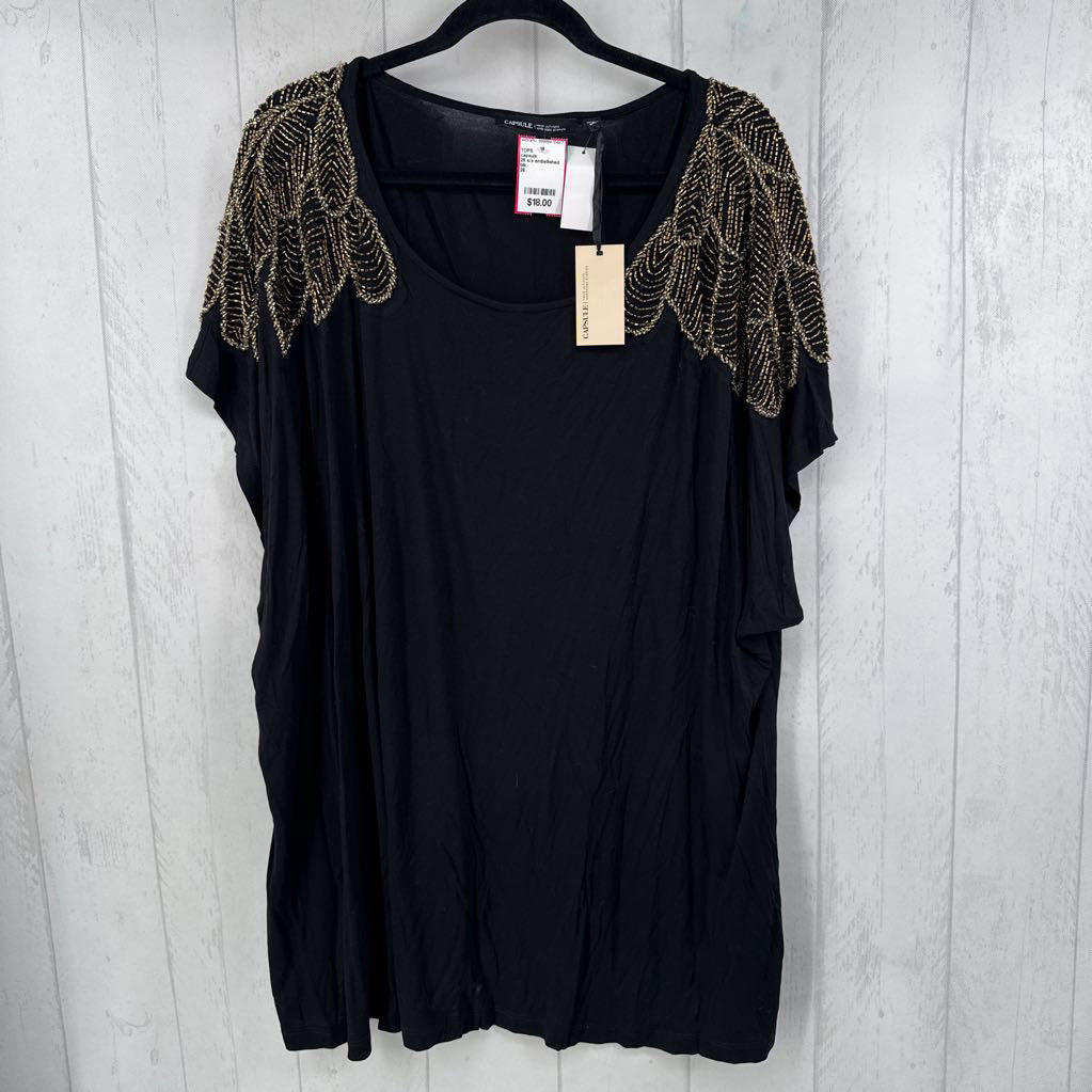 26 s/s embellished top
