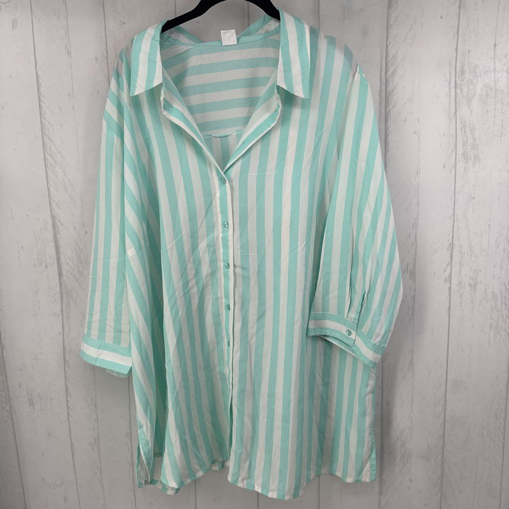 22 s/s stripe button shirt
