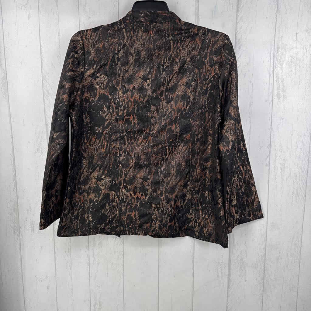 L l/s print button jacket