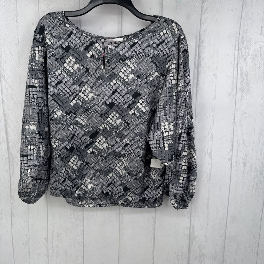2 l/s snake skin print top