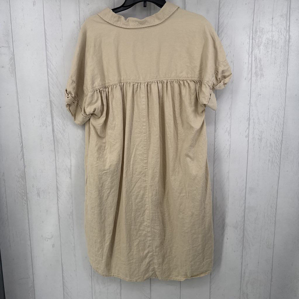 1x cuff s/s button dress