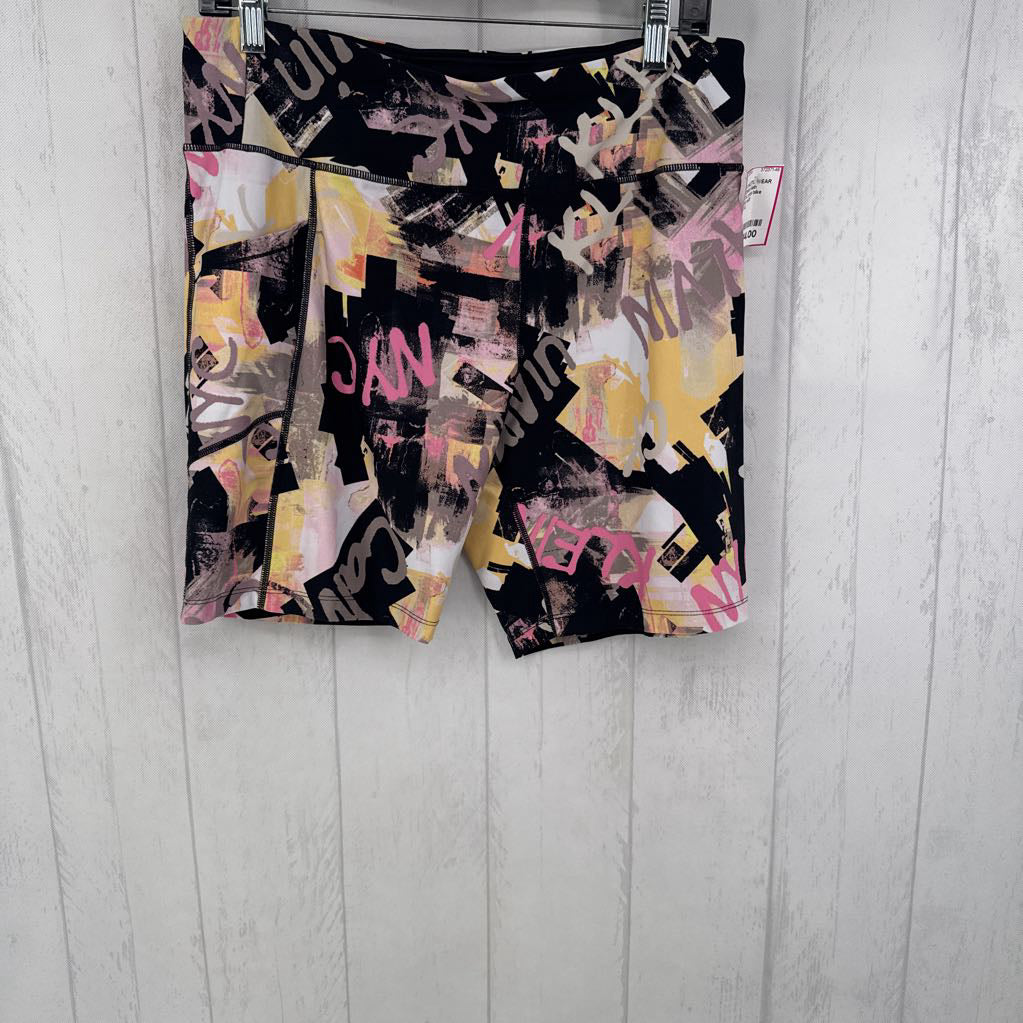 XXL print bike shorts