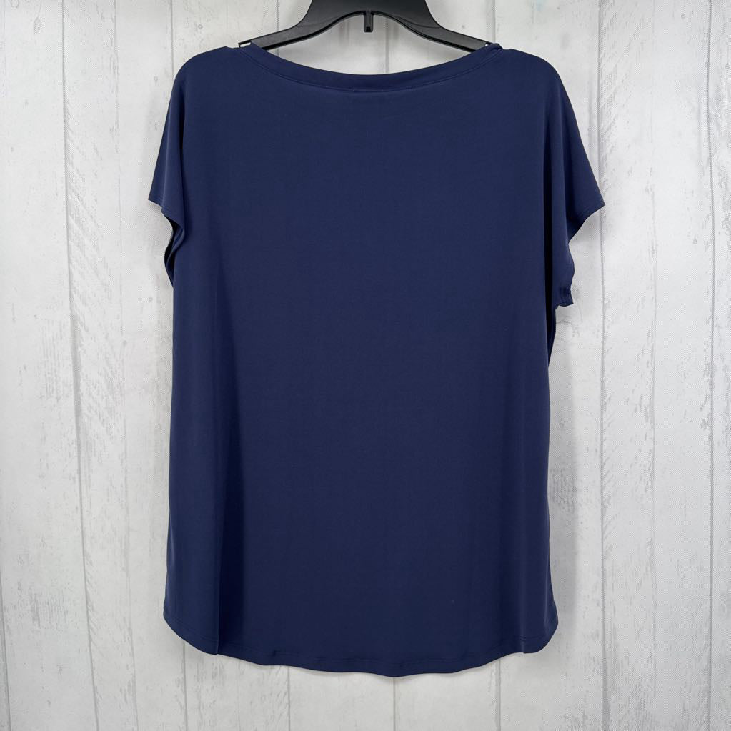 L bateau neck s/s top