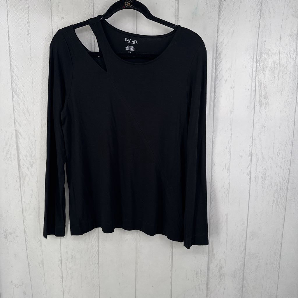 L l/s shoulder cutout top