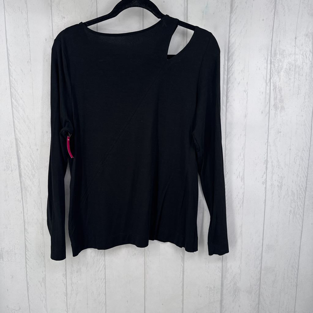 L l/s shoulder cutout top