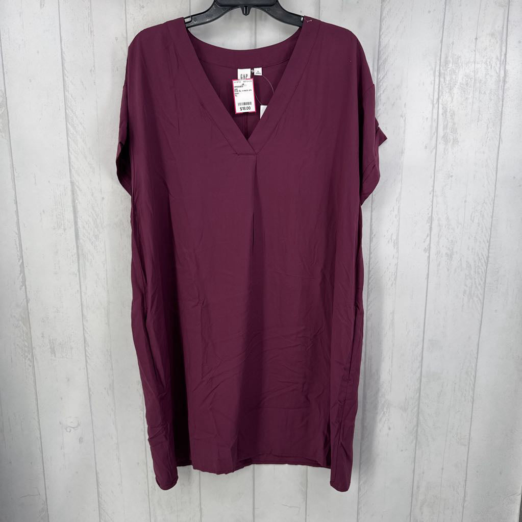 R35 XL v-neck s/s dress