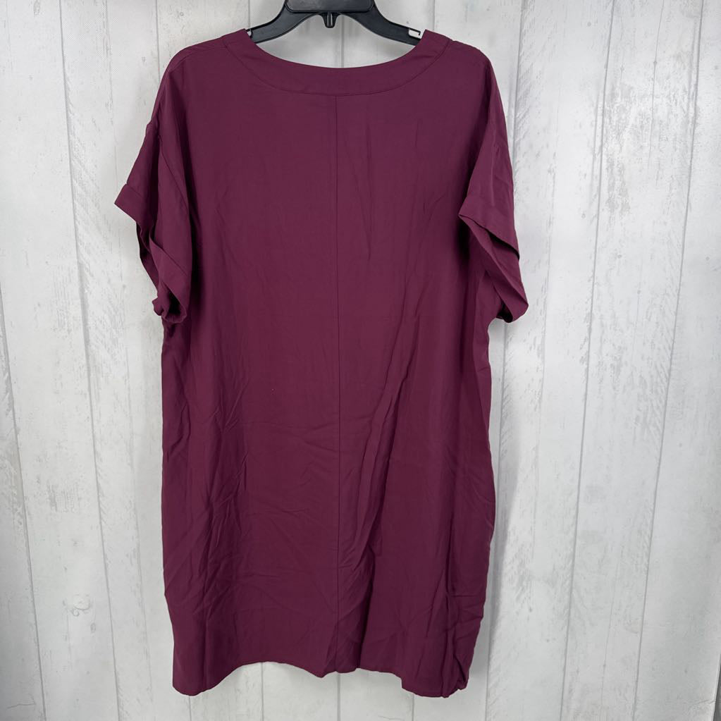 R35 XL v-neck s/s dress