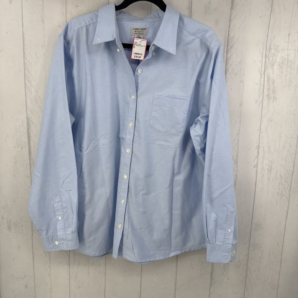 18T button down l/s top