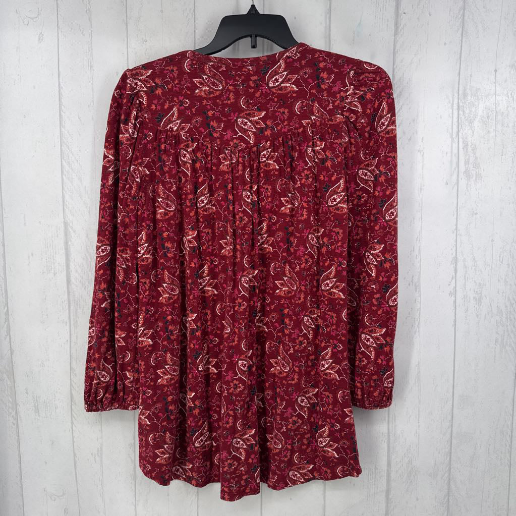 8 l/s flower print button shirt