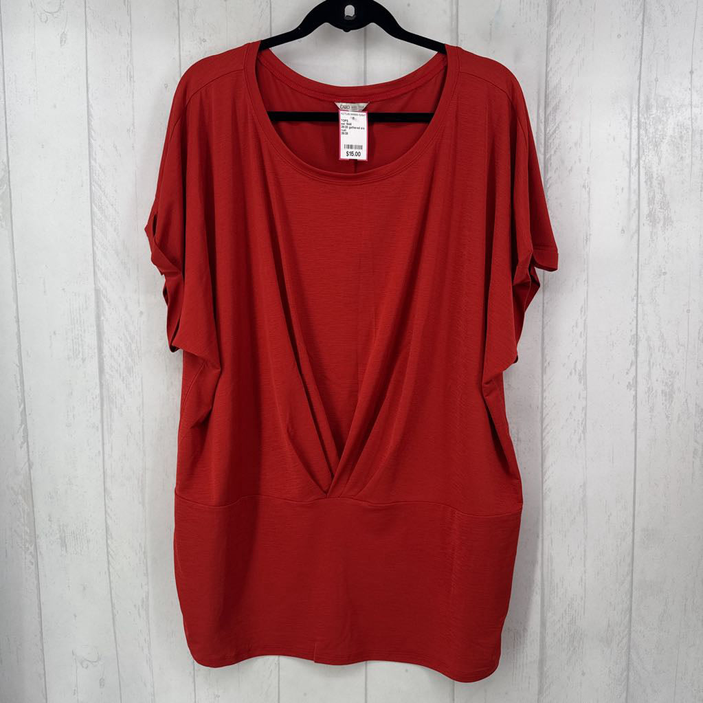 26/28 gathered s/s top