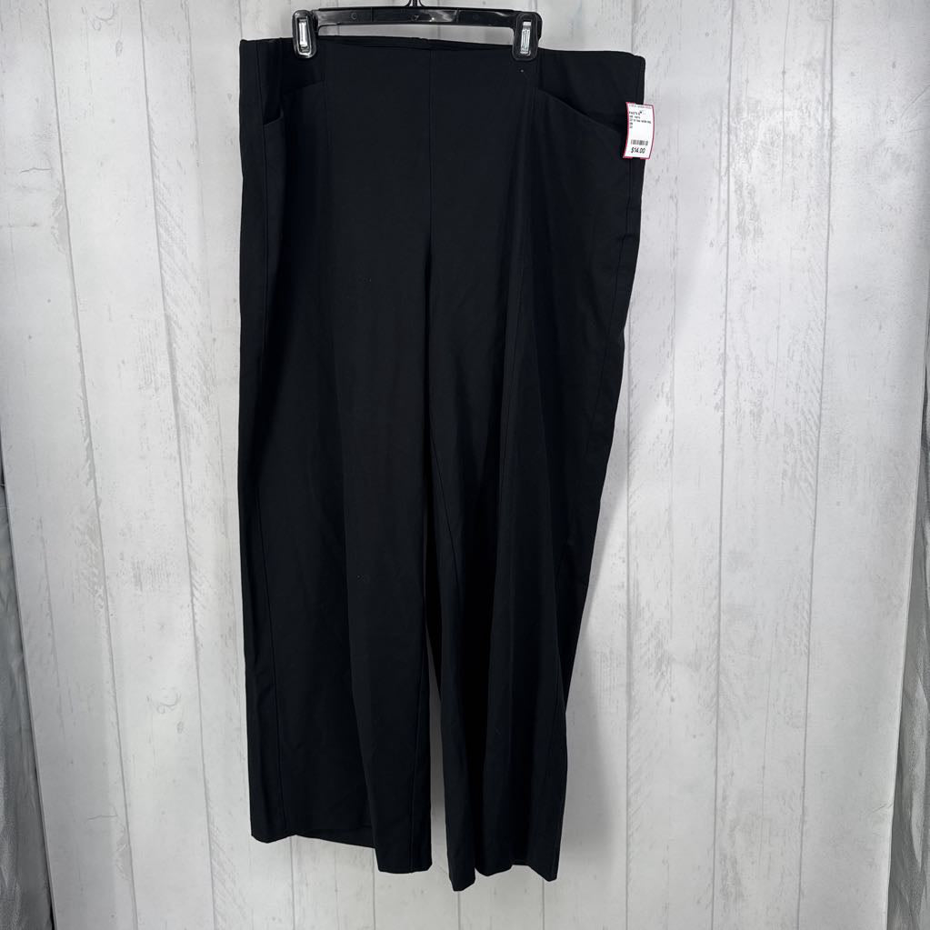2X hi rise wide leg pant