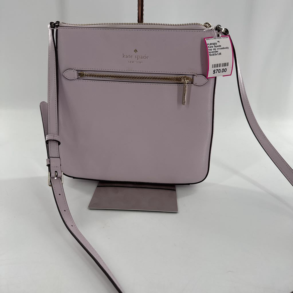 top zip crossbody w/ zip pocket