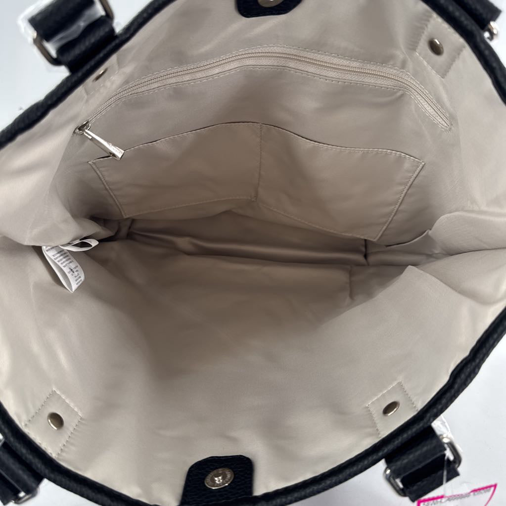 animal print color block tote