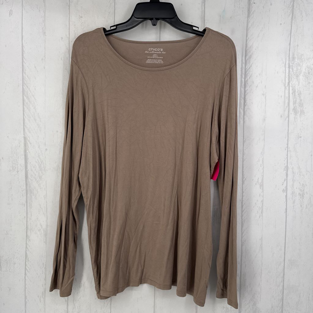 XL l/s scoop neck top