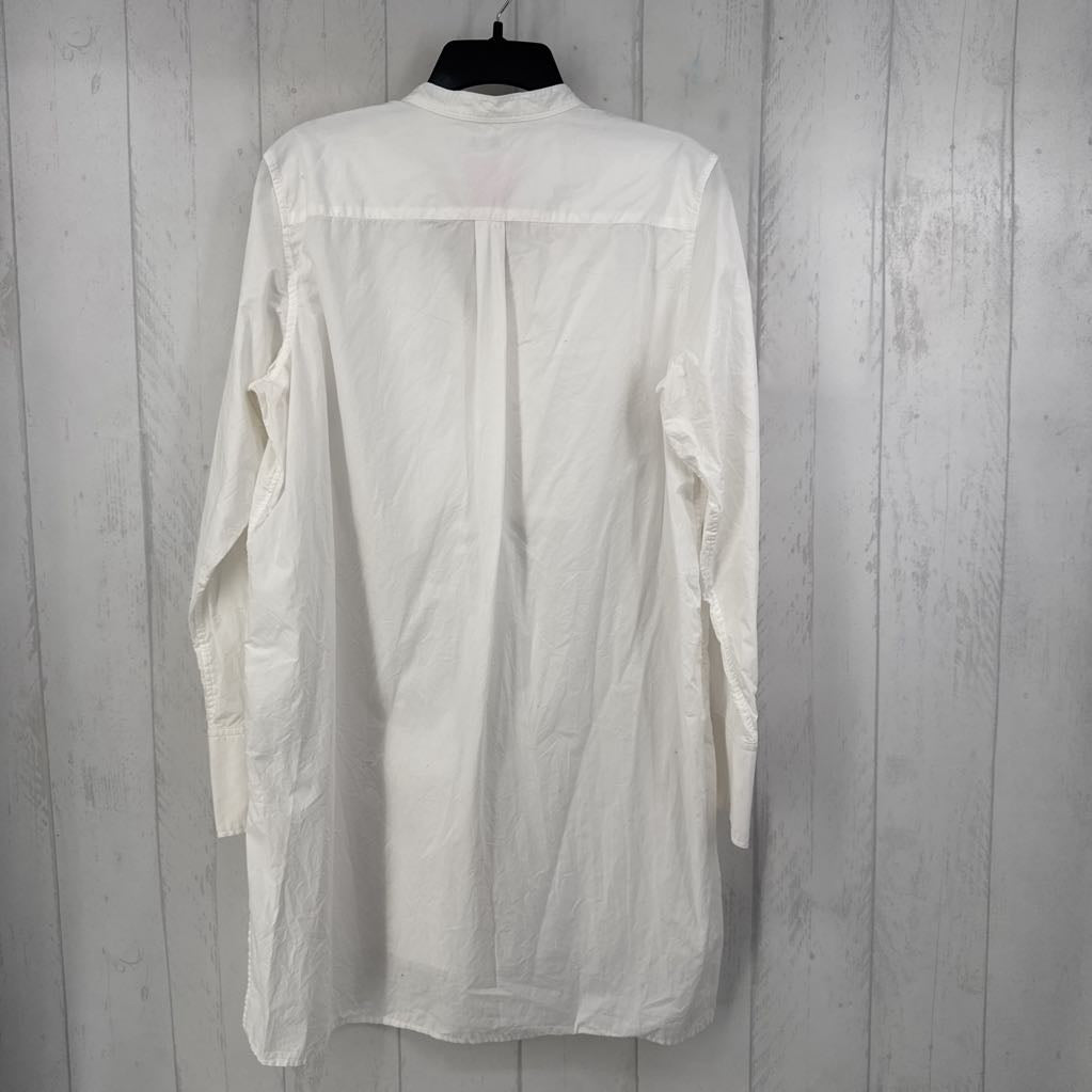 XL l/s half button shirt