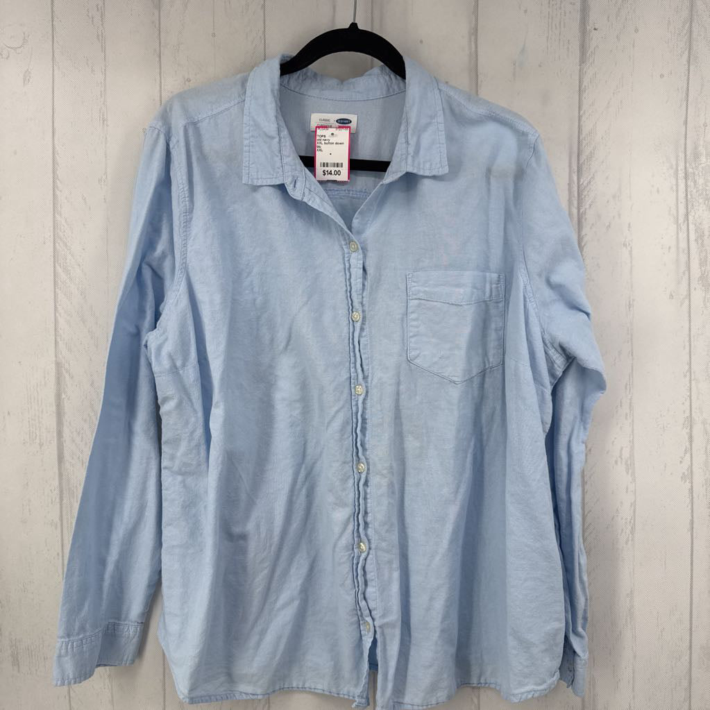 XXL button down l/s top