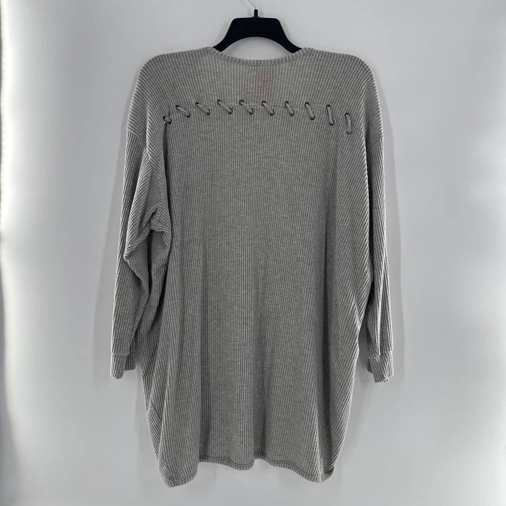 XL rib knit shrug cardi