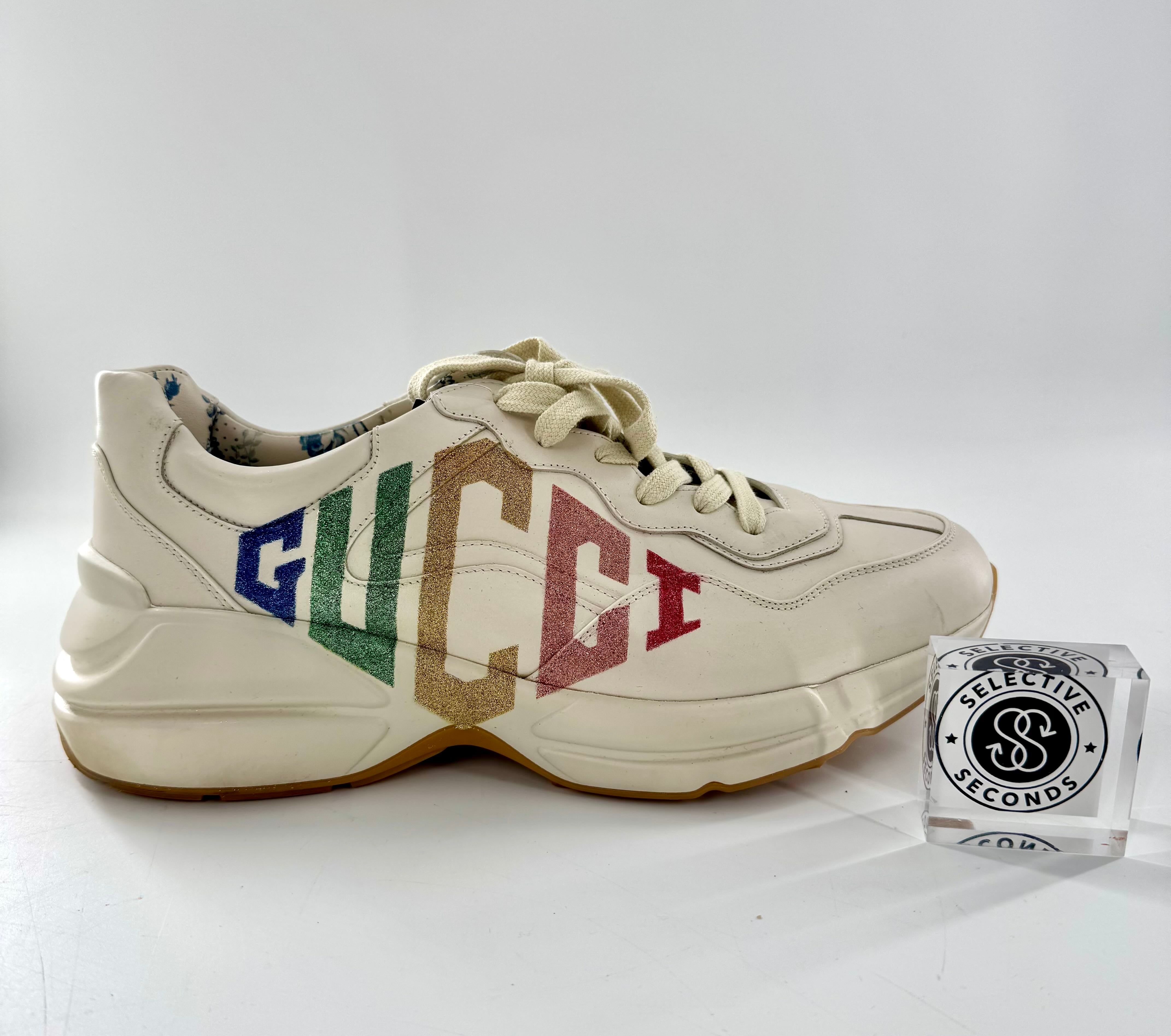 11 glitter logo sneakers