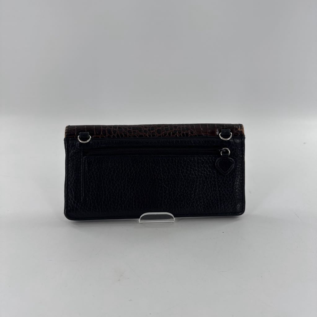 embossed bi-fold wallet