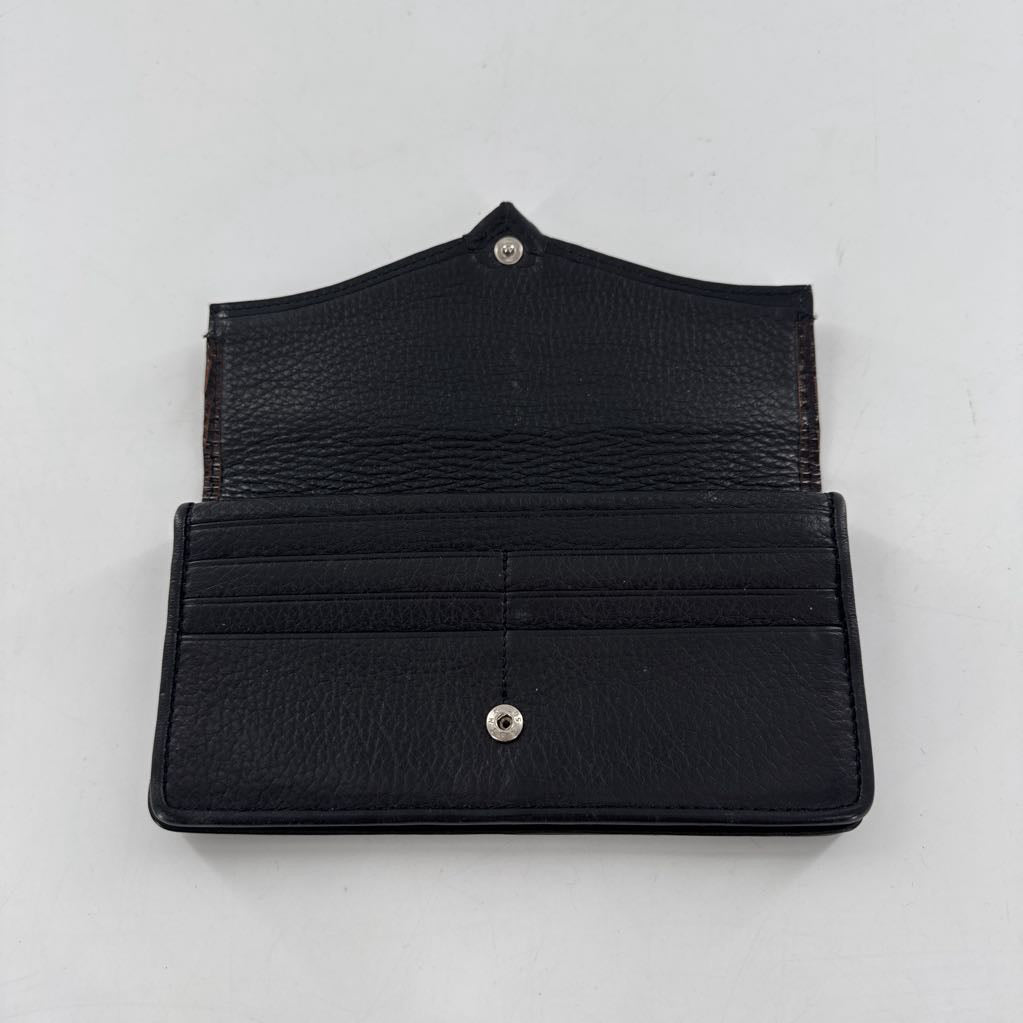 embossed bi-fold wallet