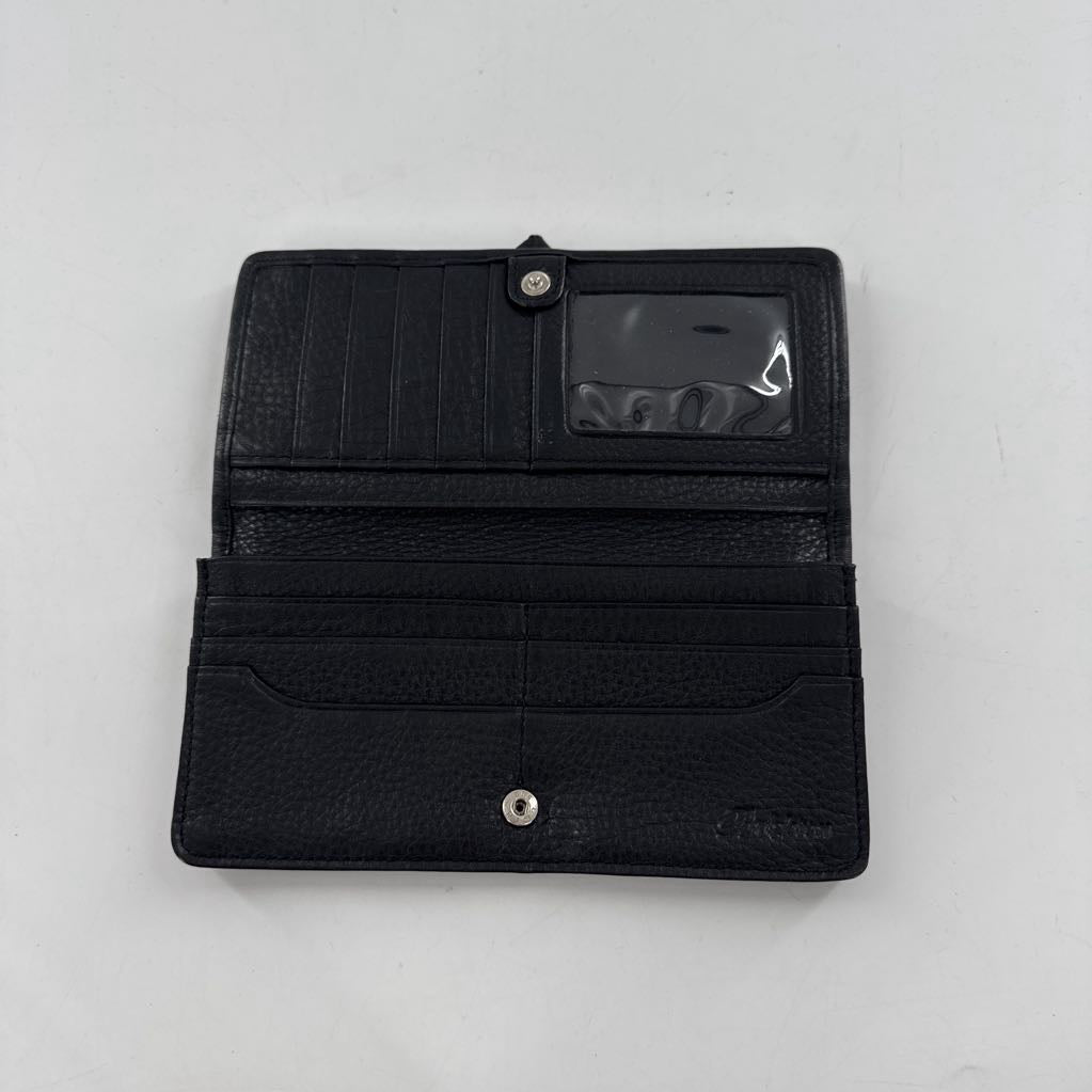 embossed bi-fold wallet
