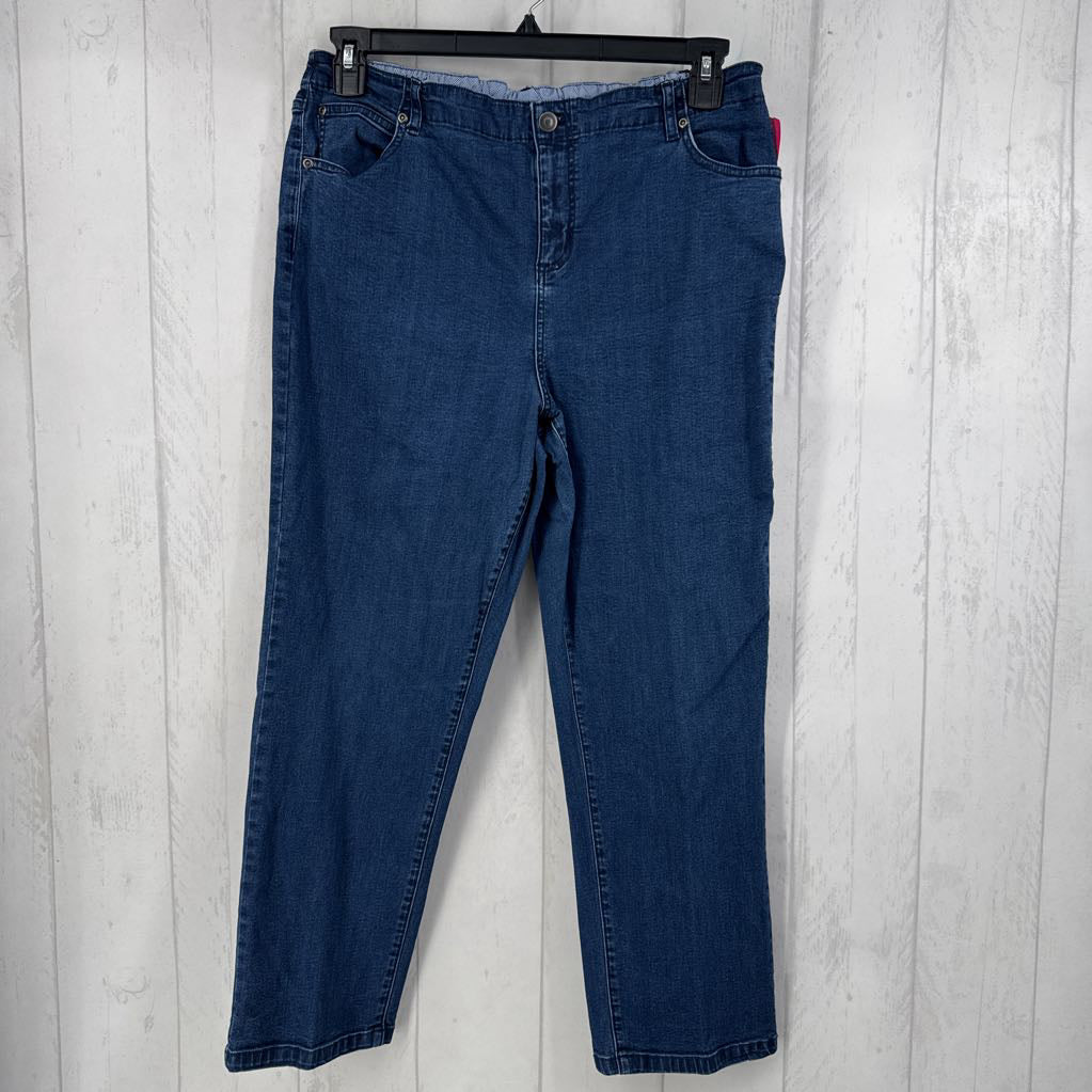 16/PS pull on straight leg jean