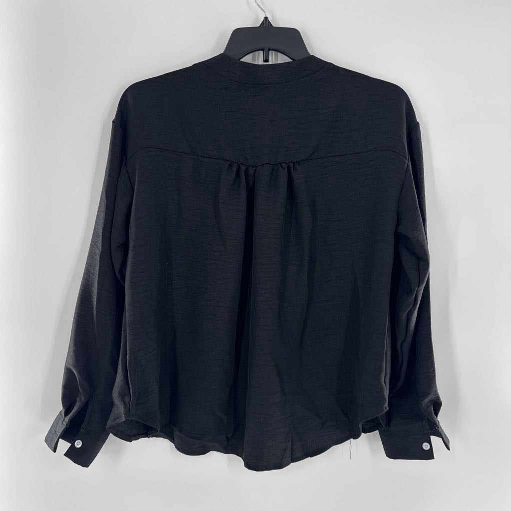 L l/s half button top
