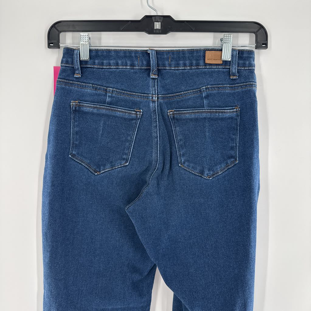9 side slit jeans