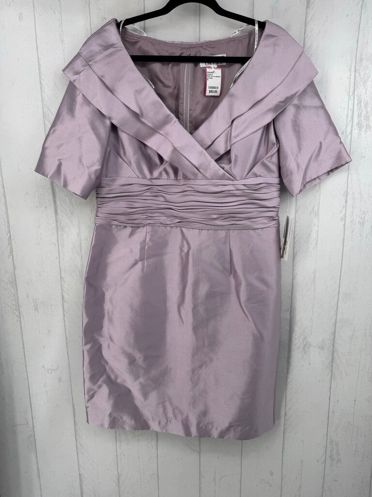 R420 16 s/s pleated ruffle dress