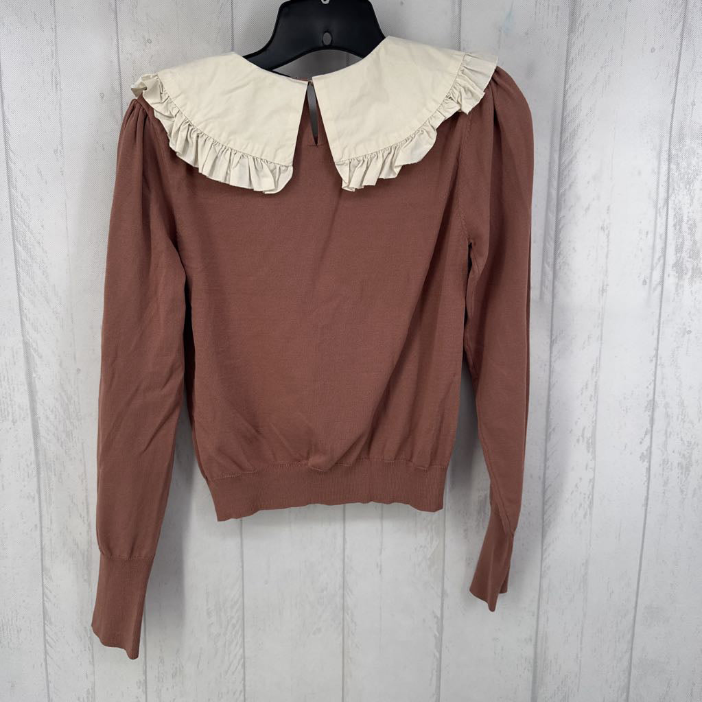 M knit sweater w/ collar