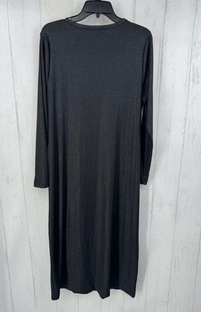 14/16 l/s shimmer maxi dress