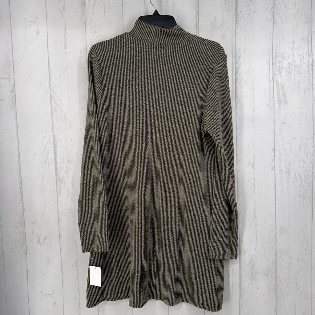 XL textured l/s dress