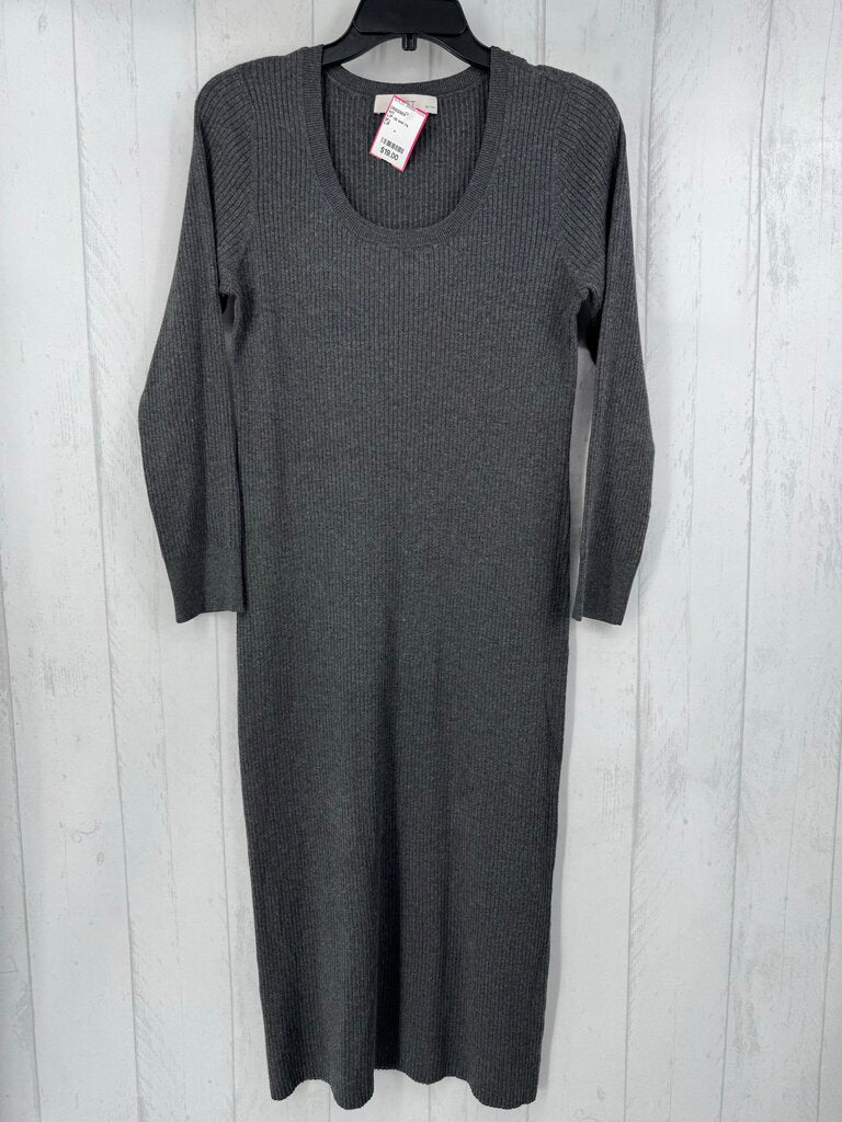 L/P rib knit l/s dress