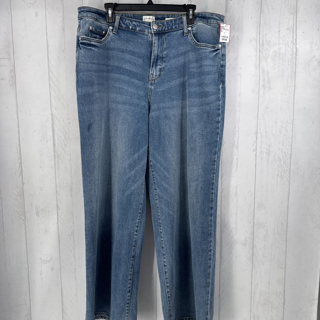 16W wide leg jean