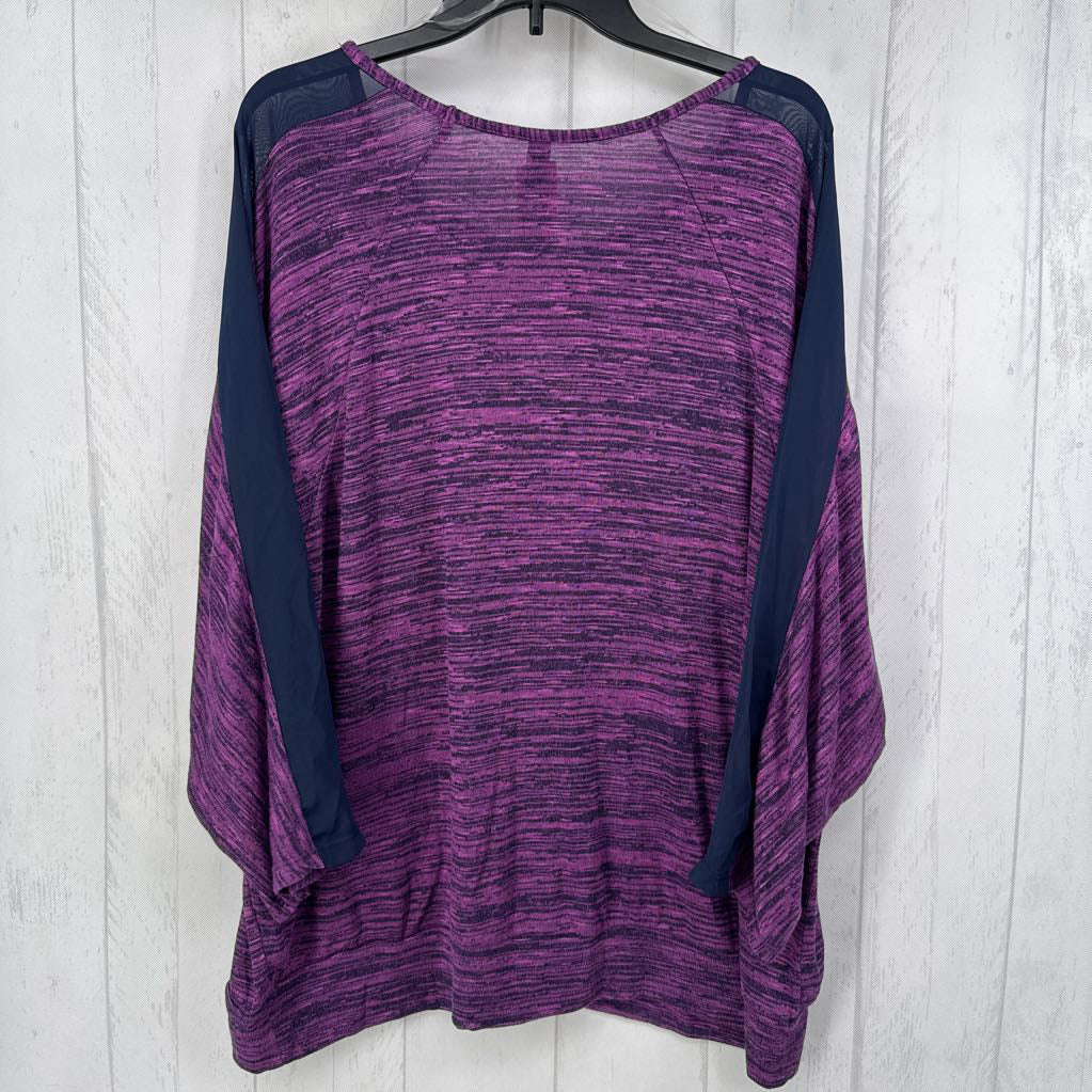 26/28 mixed media 3/4 slv top