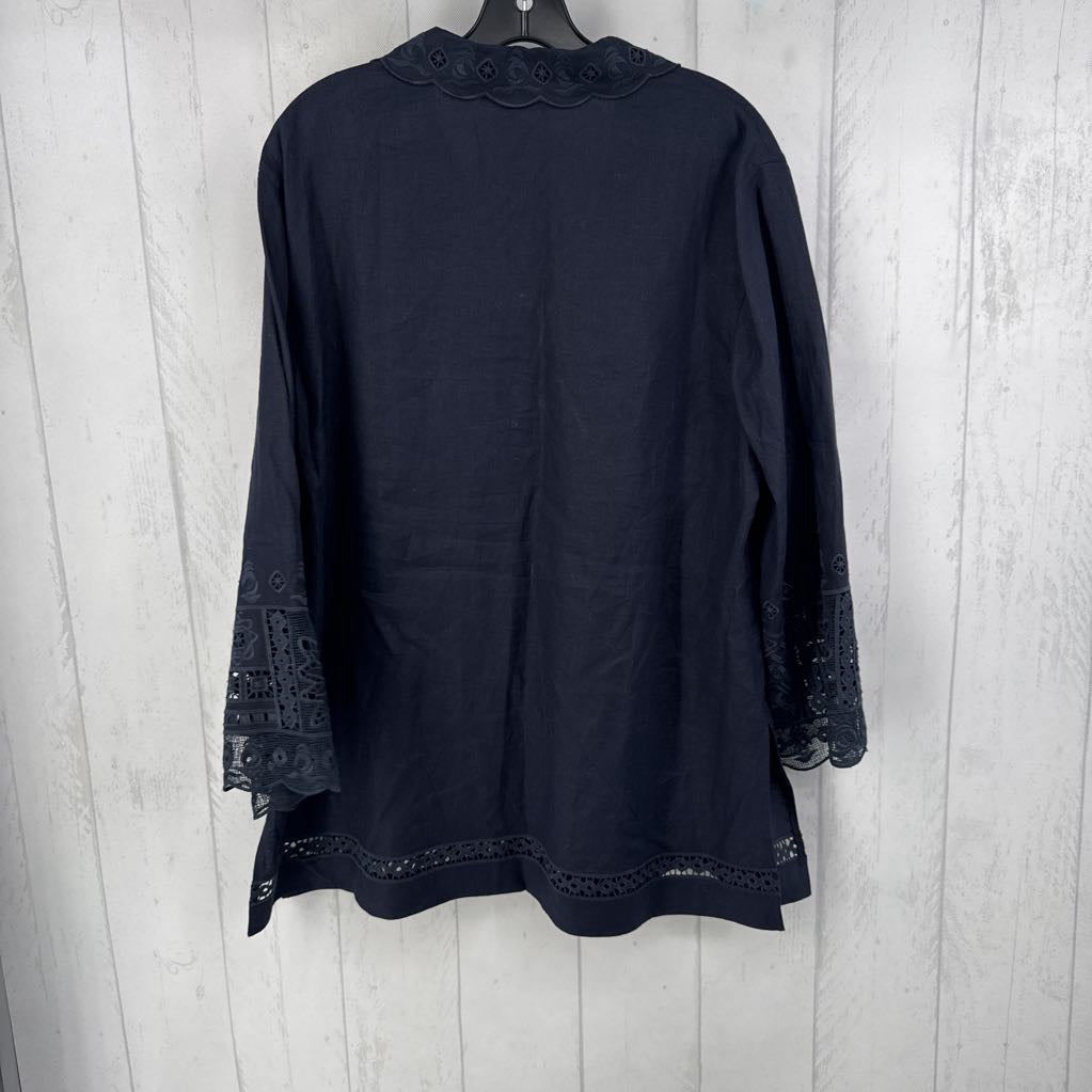 R498 XL l/s v-neck shirt