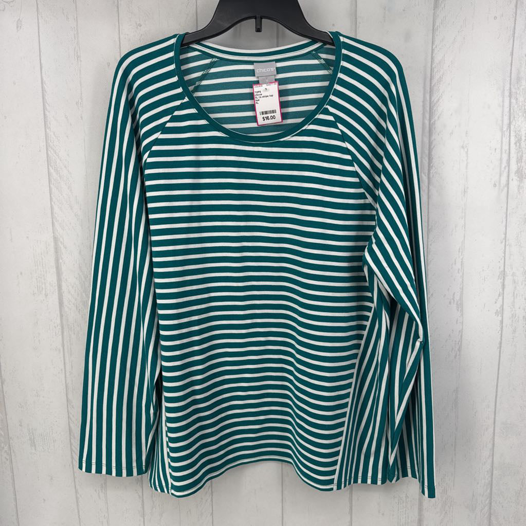 XL l/s stripe top