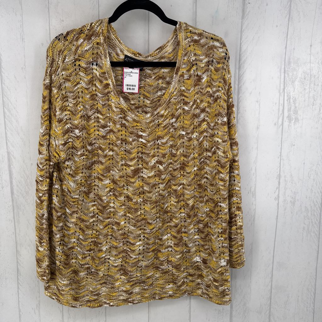 L l/s v-neck sweater