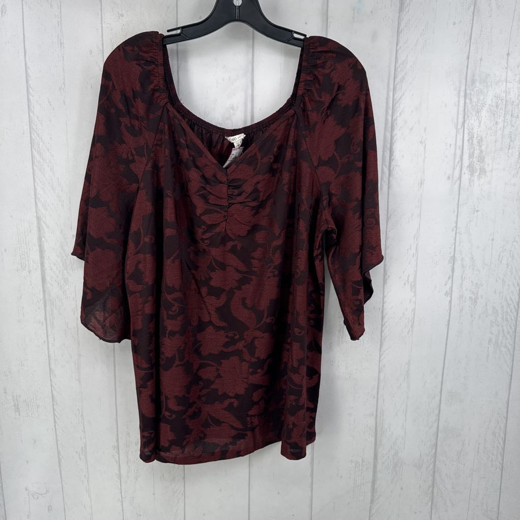 L s/s v-neck top