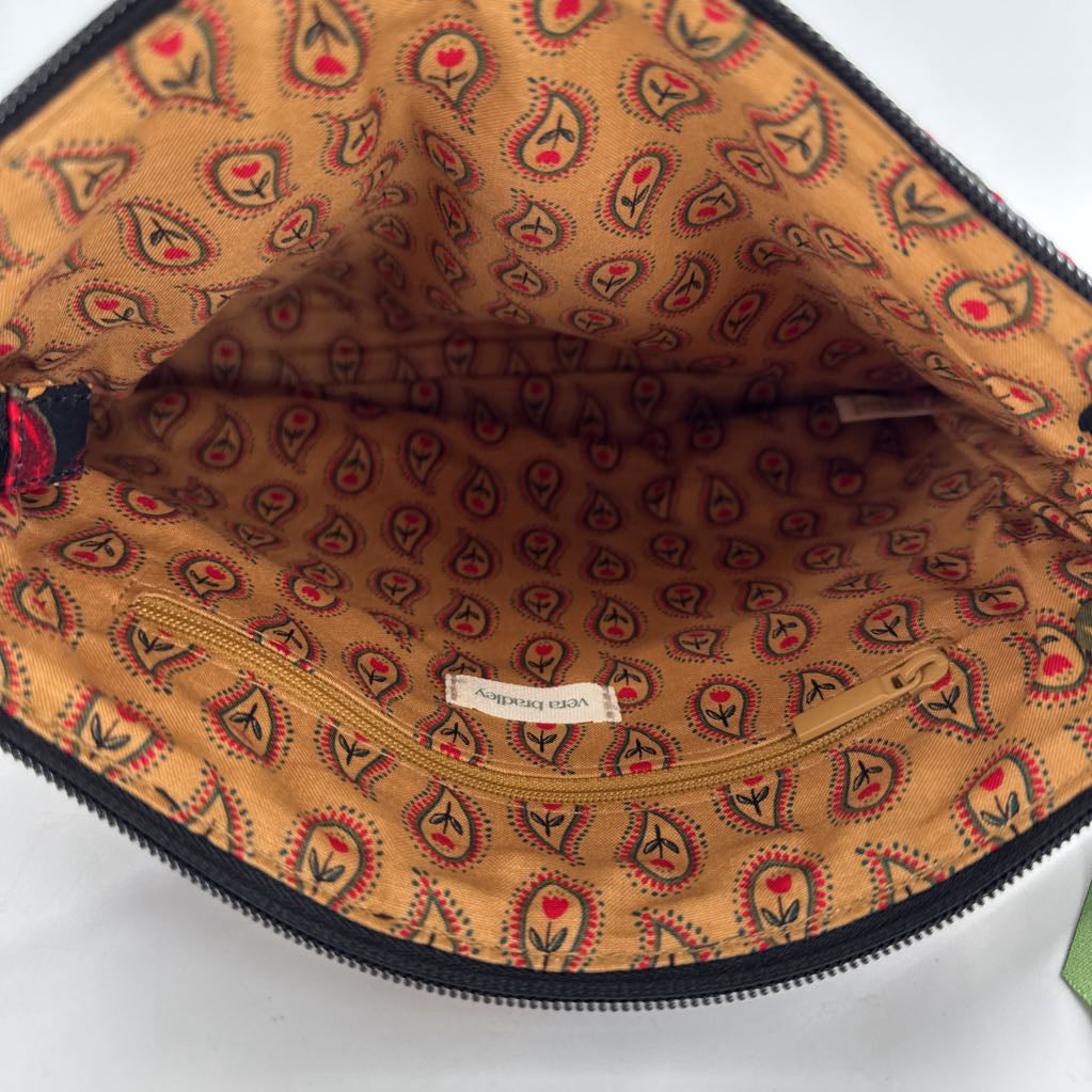 quilted paisley/flower shoulder bag