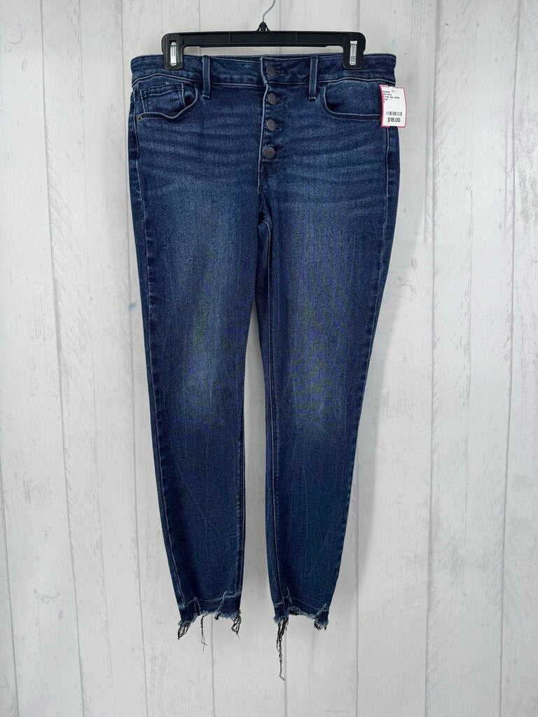 8 mid rise ankle jeans