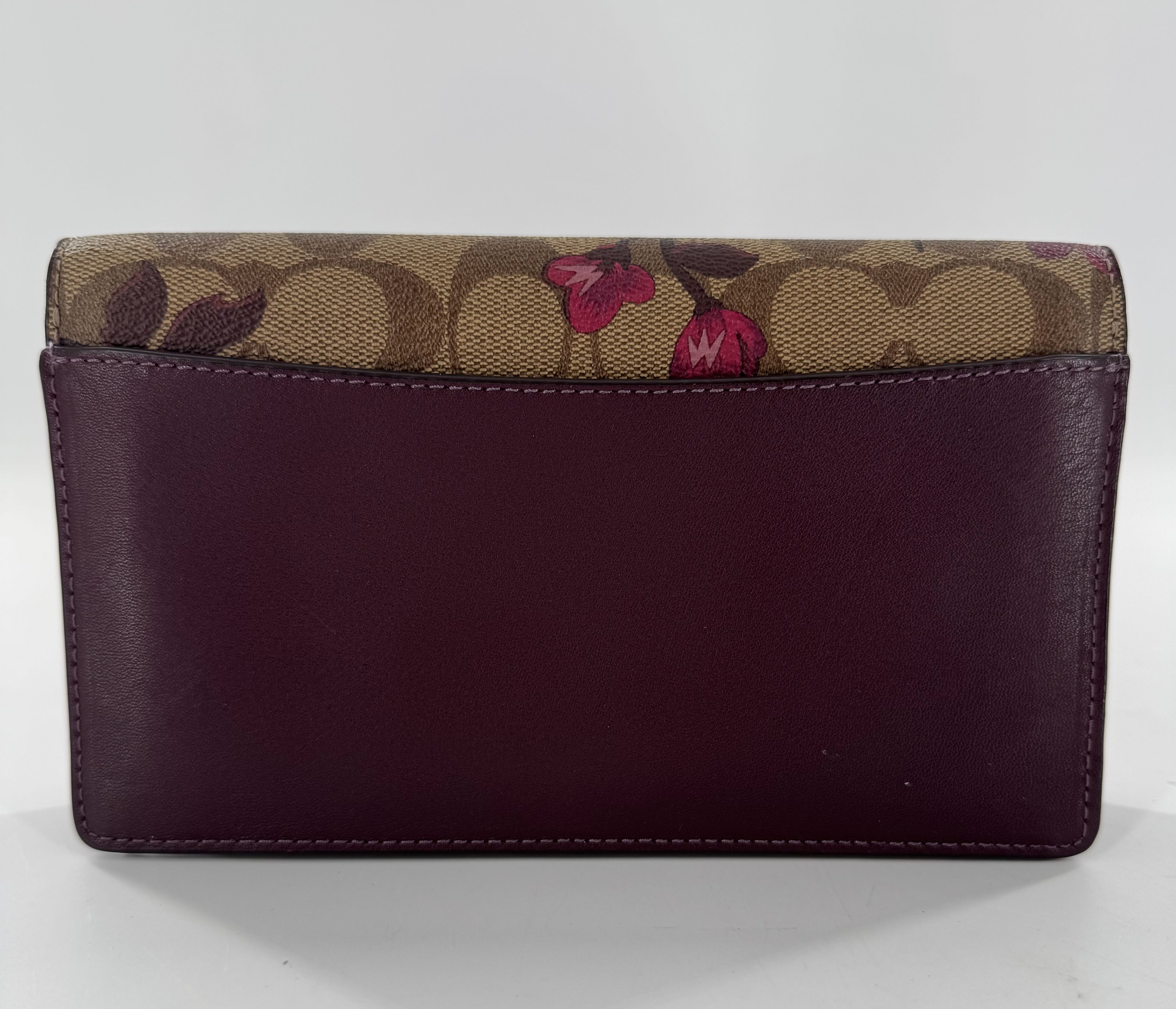 floral foldover crossbody/clutch