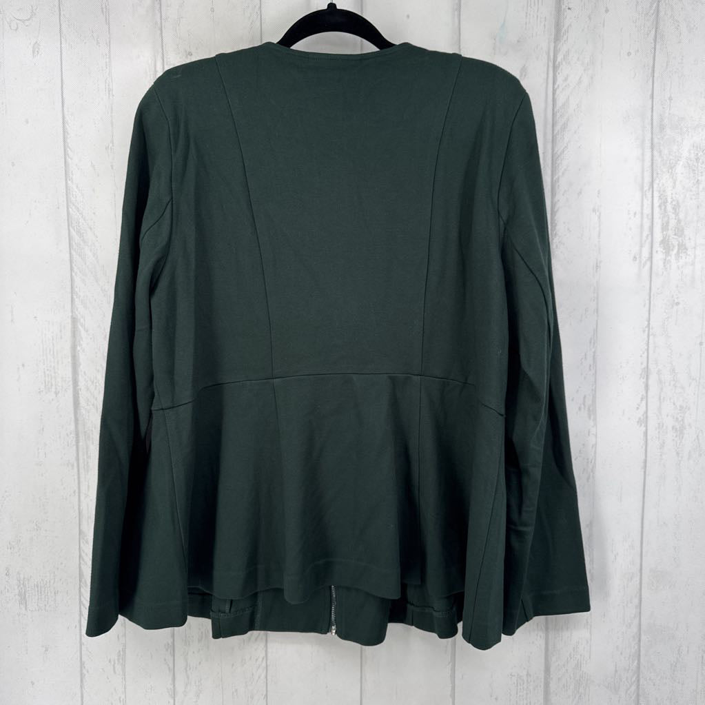 18 l/s zip peplum blazer