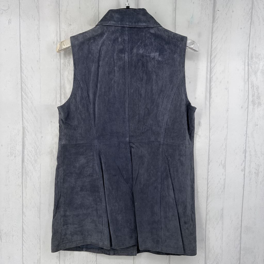 S washable leather vest