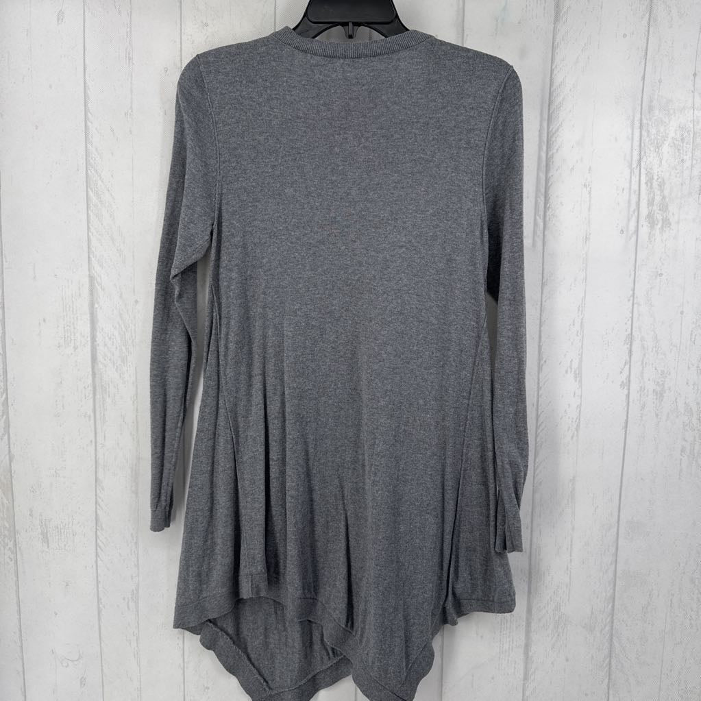 S l/s asymmetrical v-neck sweater