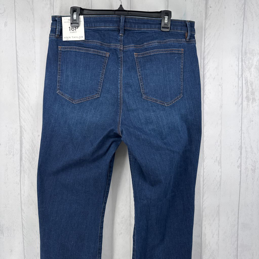 16P mid rise boot cut jean